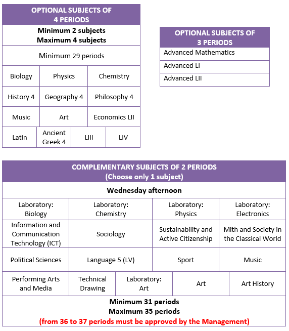 Materias S6 complementarias
